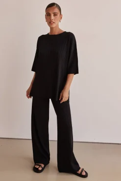 Venice Knit Pant (Black)