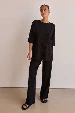 Venice Knit Pant (Black)