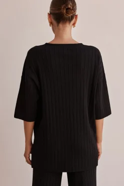 Venice Knit Top (Black)
