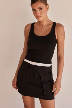 Verity Mini Skirt (Black)