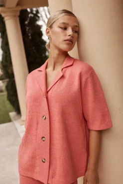 Viola Knit Shirt (Pink)