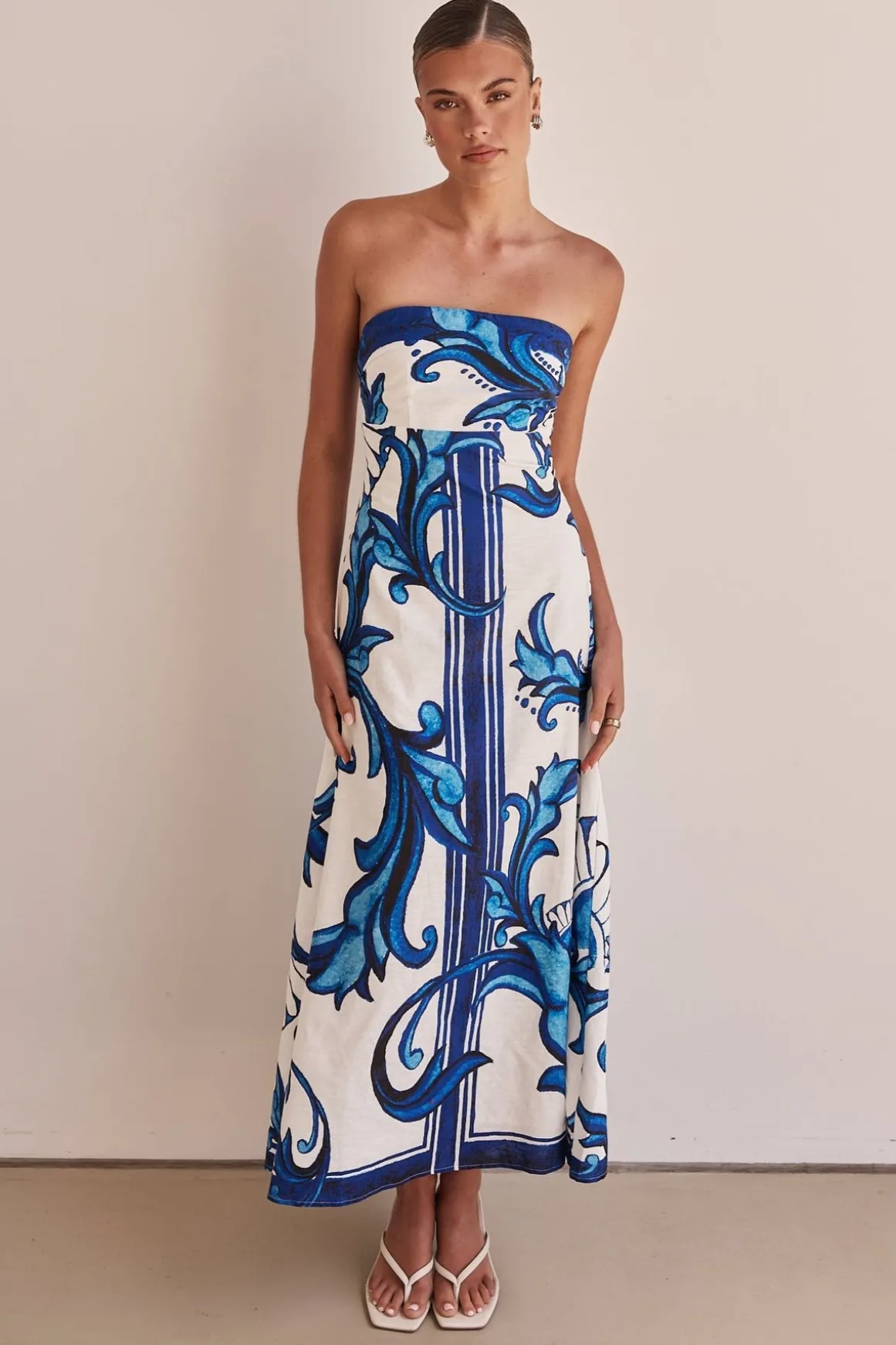 Zayna Midi Dress (Blue)
