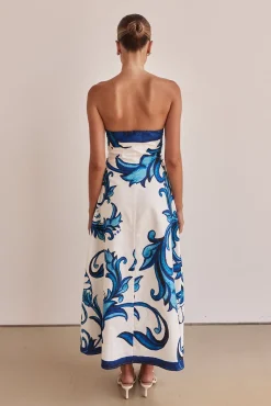 Zayna Midi Dress (Blue)