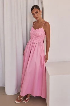 Zeno Maxi Dress (Pink)