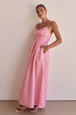 Zeno Maxi Dress (Pink)