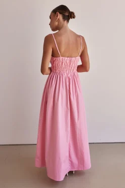 Zeno Maxi Dress (Pink)